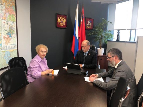 Рабочая встреча Президента МоНП Натальи Лобачевой в Московской областной Думе