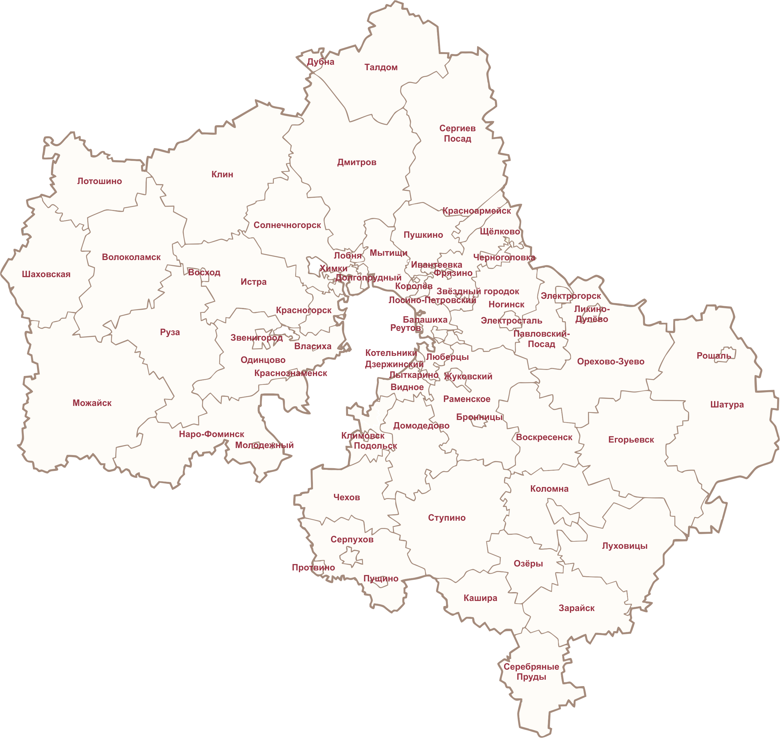 Выберите округ на карте